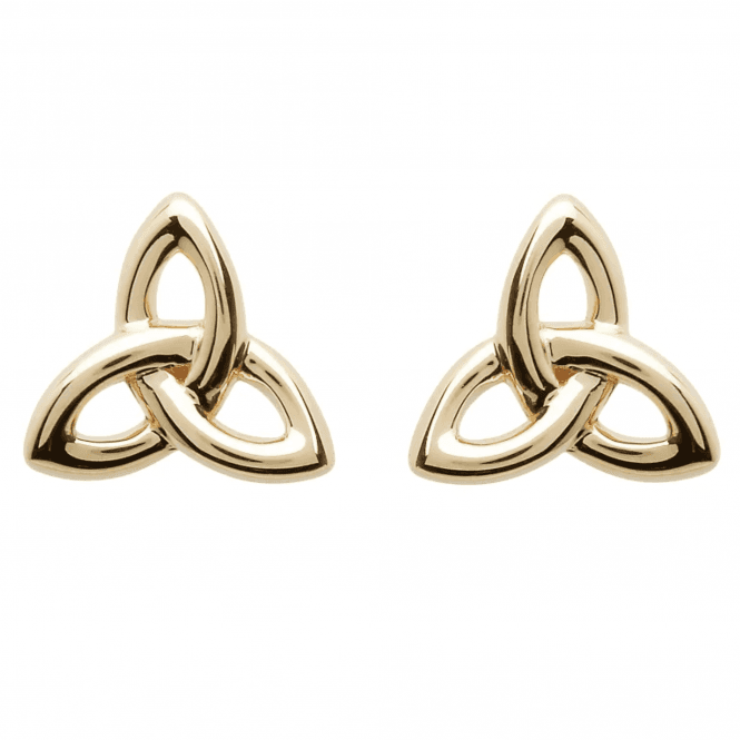 Celtic Irish 10ct Trinity Earrings