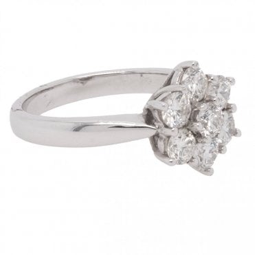 18ct Diamond Flower Ring