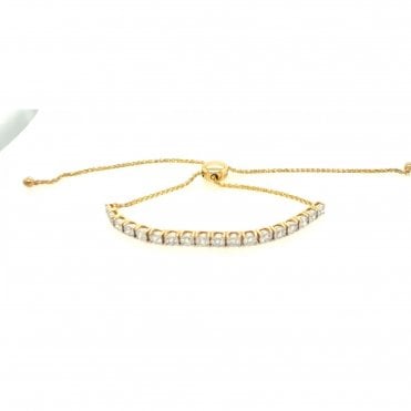 18ct Diamond toggle Bracelet