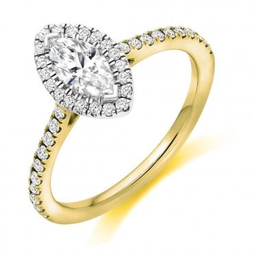 18ct Marquis Diamond Ring
