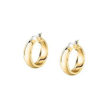 18k Gold Plated Creole Hoop Earrings
