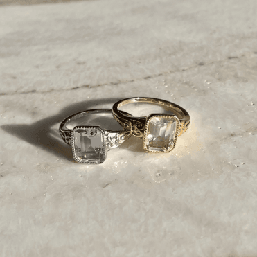 24KAE Aqua Vintage Ring