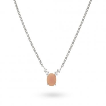 24KAE Beige Stone Pendant