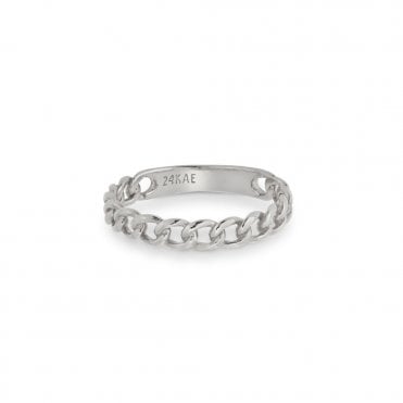 24KAE Curb Link Ring