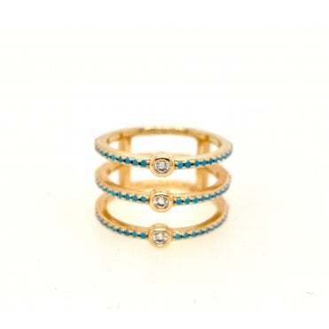 3 Band Wide Ring