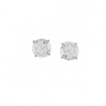 6mm Stone Set Stud Earrings