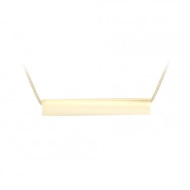 9ct 3D Bar Pendant
