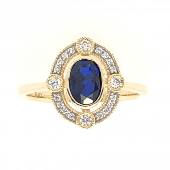 Gerry Browne Gold 9ct Blue Dress Ring