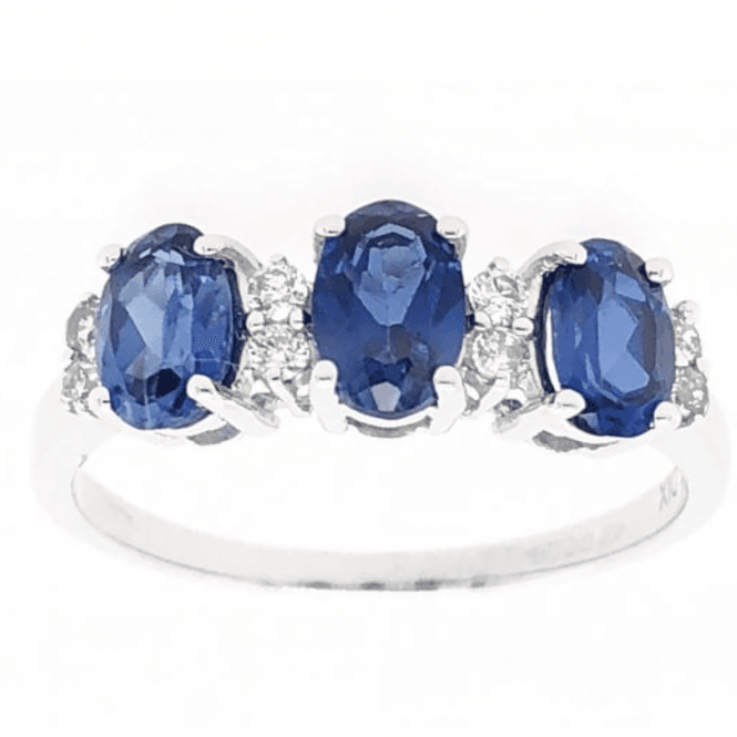 Gerry Browne Gold 9ct Blue Stone Dress Ring