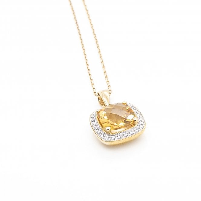 Gerry Browne Gold 9ct Citrine Pendant
