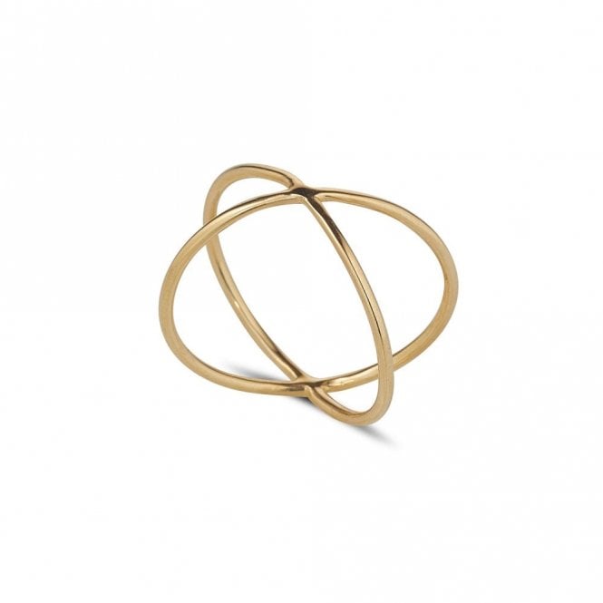 Gerry Browne Gold 9ct Crossover Ring