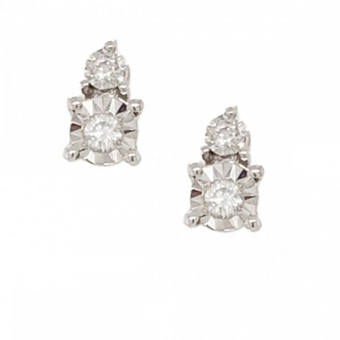 Gerry Browne Gold 9ct Diamond Earrings