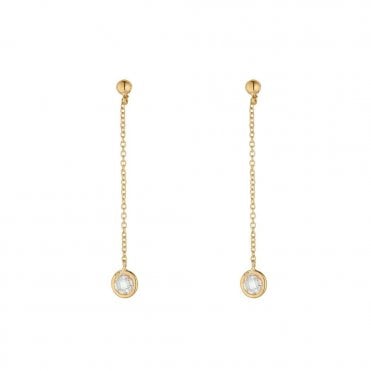 9ct Drop Chain Earrings