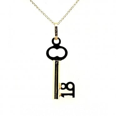 9ct Gold 18th Pendant