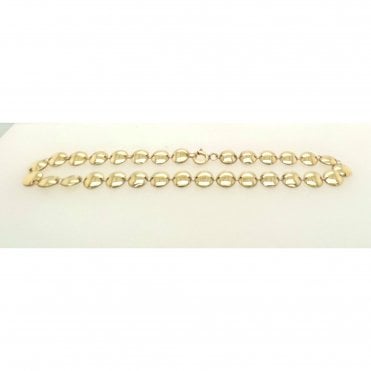 9ct Gold Circle Disc Bracelet