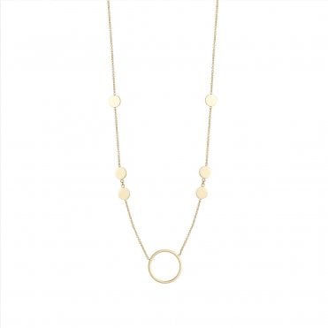 9ct Gold Open Circle Necklet