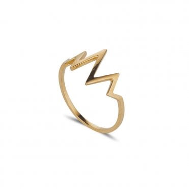 9ct Lightening Ring