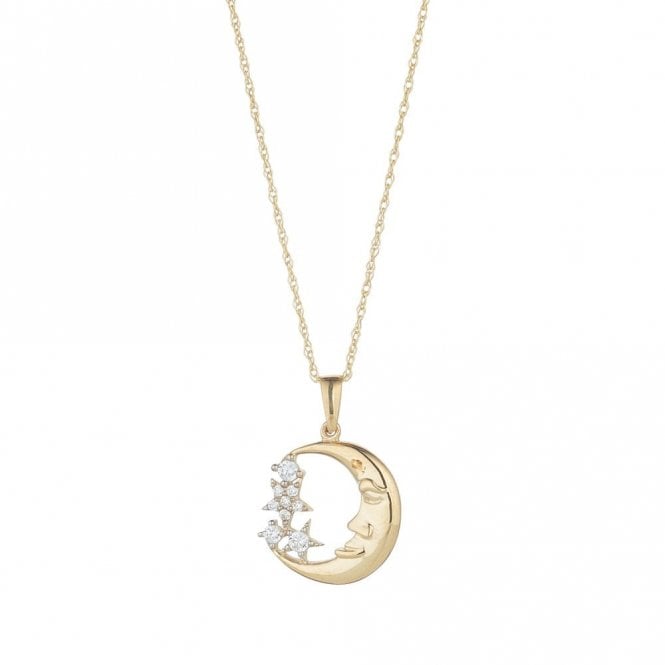Gerry Browne Gold 9ct Man In The Moon & Stars