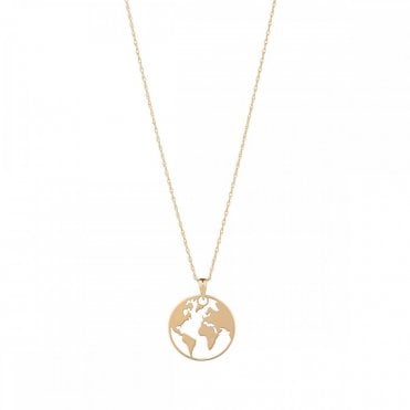 9ct Map of the World Pendant