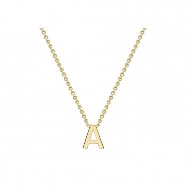 9ct Mini Initial  Pendant