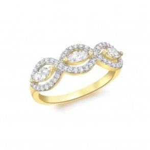 9ct Multi Stone Set Ring