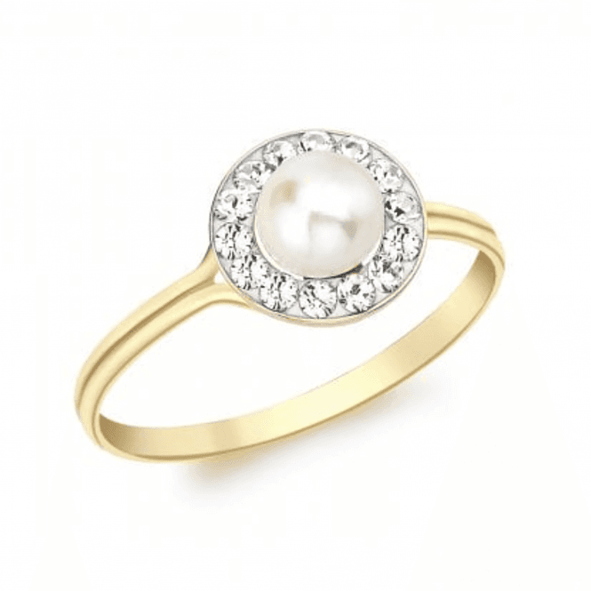 Gerry Browne Gold 9ct Pearl Stone Set Ring