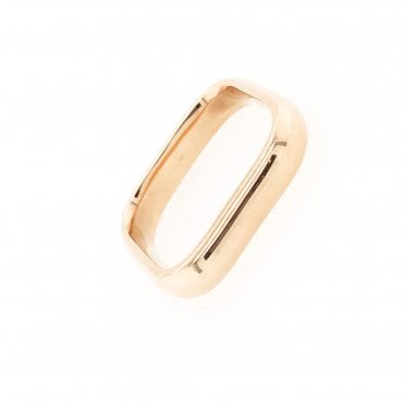 9ct Rose Square Wedding Ring