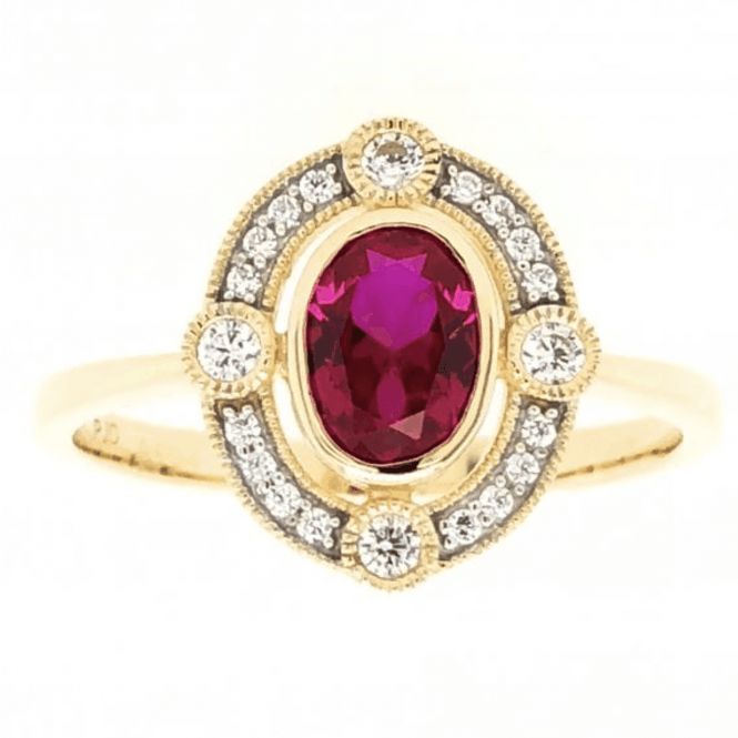 Gerry Browne Gold 9ct Ruby Style Ring