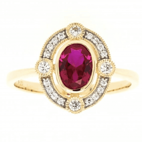 9ct Ruby Style Ring