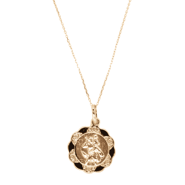 9ct St. Chris 19" Engravable Pendant