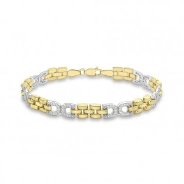 9ct Stone Set Bracelet