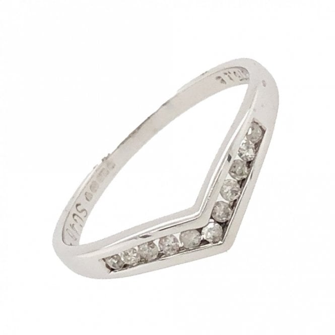 Gerry Browne Gold 9ct V Shaped Diamond Ring