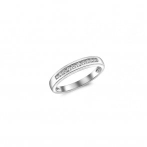 9ct White Gold Eternity Ring