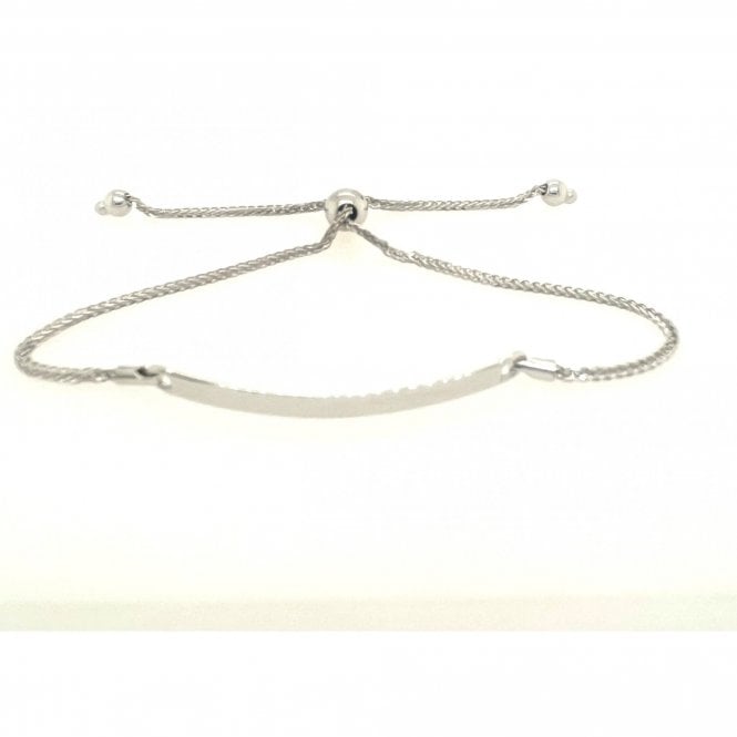 Gerry Browne Gold 9ct White Gold ID Bracelet