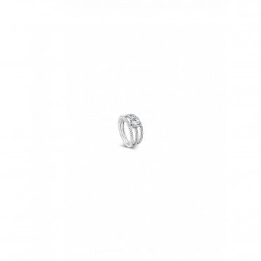Absolute Silver 3 Row Ring Medium
