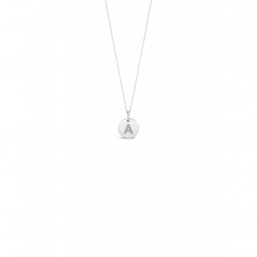 Absolute Silver A Initial Pendant