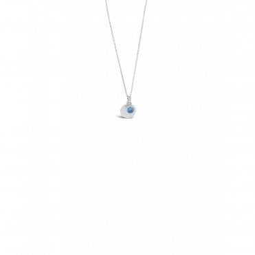 Absolute Silver December Birthstone Pendant