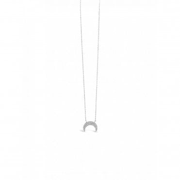 Absolute Silver Half Moon Pendant