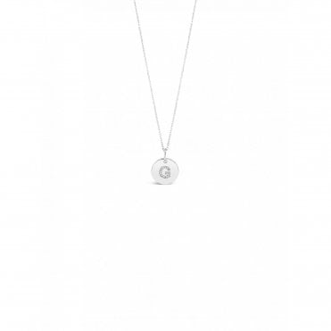 Absolute Silver Initial G Pendant