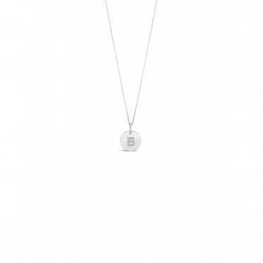 Absolute Silver Initial Pendant B