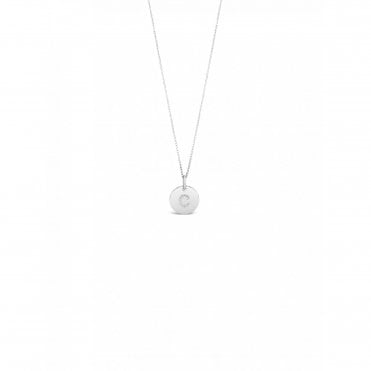 Absolute Silver Initial Pendant C