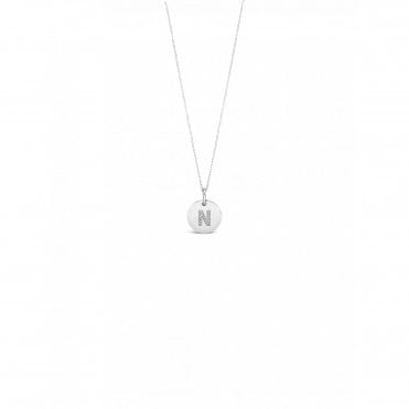Absolute Silver Initial Pendant N