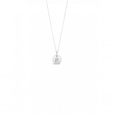 Absolute Silver Initial Pendant P