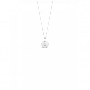 Absolute Silver Initial U Pendant