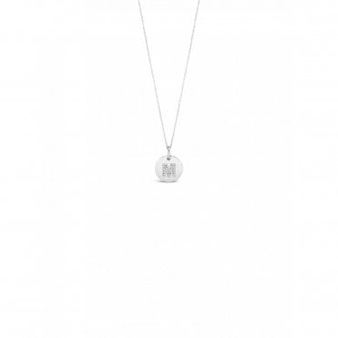 Absolute Silver M Initial Pendant