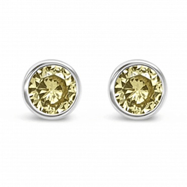 Absolute Silver November Birthstone Earrings