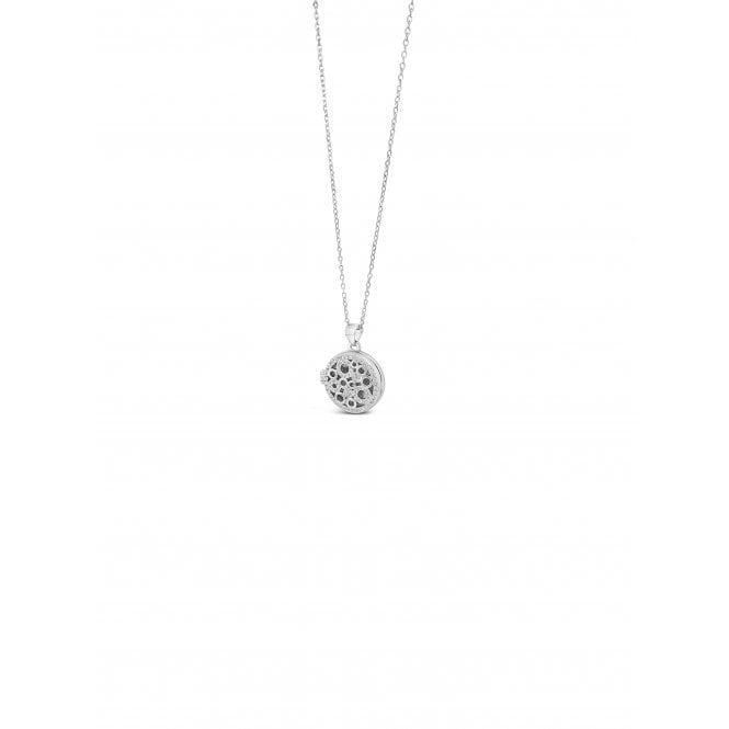 Absolute Silver Open Circle Cz Locket