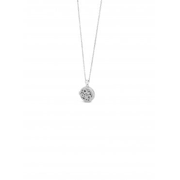 Open Circle Cz Locket