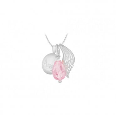Angel Wing Pink Pendant