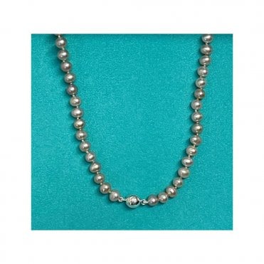 Blush Pink Pearl Necklace